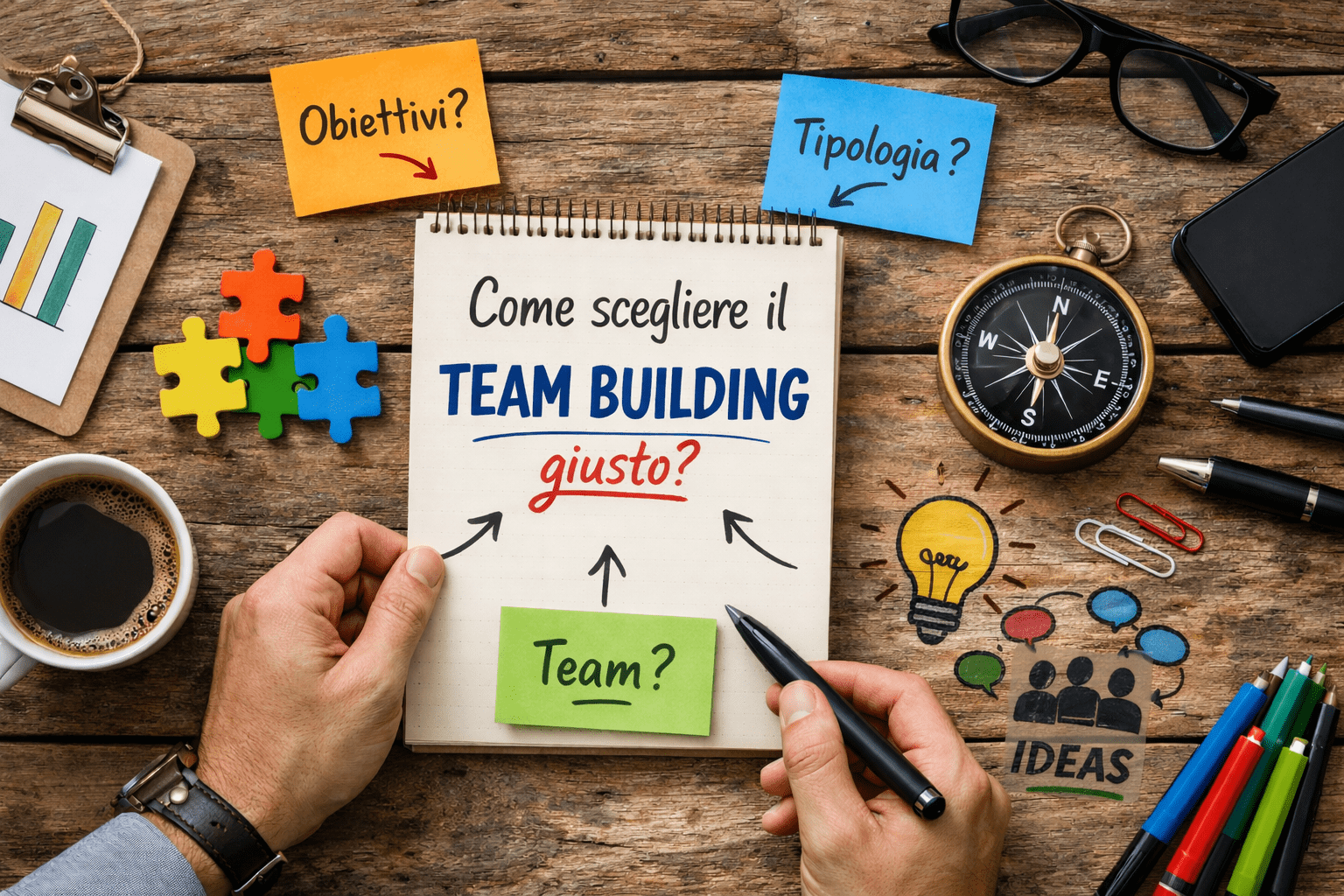 Come scegliere il team building giusto per il mio team